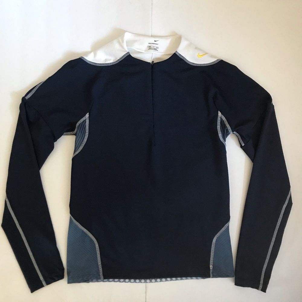 Nike Sphere React 1/4 Zip Running Top Navy White S - image 1